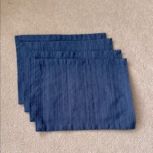 Navy Blue Fabric Placemats